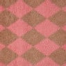 Plaid ruit - rood/bruin - 130x170 cm