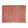 Plaid ruit - rood/bruin - 130x170 cm