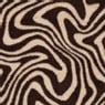 Plaid swirl - wit/bruin - 130x170 cm