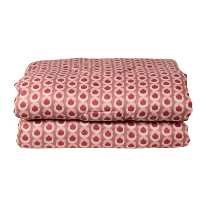 Wasbaar dekbed bloem - roze - 140x200 cm