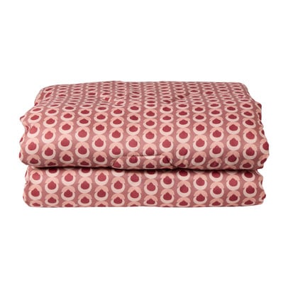 Wasbaar dekbed bloem - roze - 200x220 cm