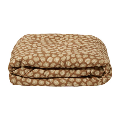 Wasbaar dekbed animal - geel - 200x220 cm
