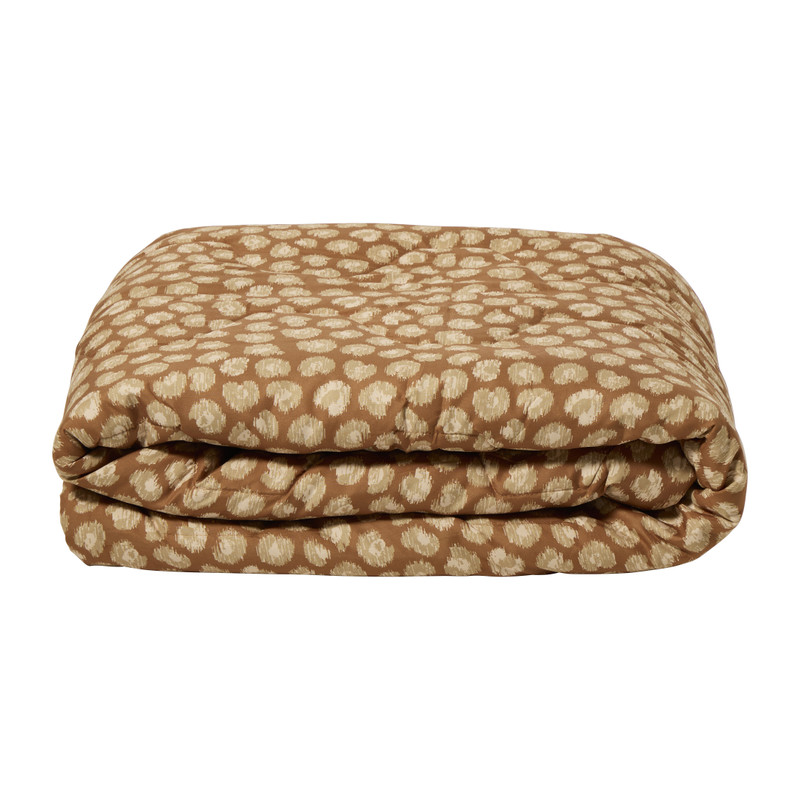 Wasbaar dekbed animal - geel - 200x220 cm