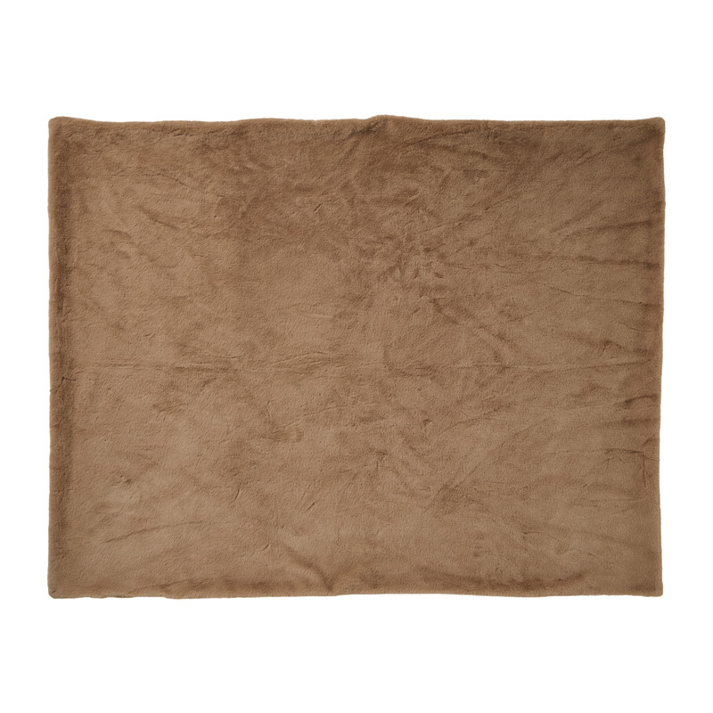 Plaid harig - beige - 130x170 cm
