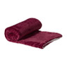 Plaid rib - bordeaux rood - 130x150 cm