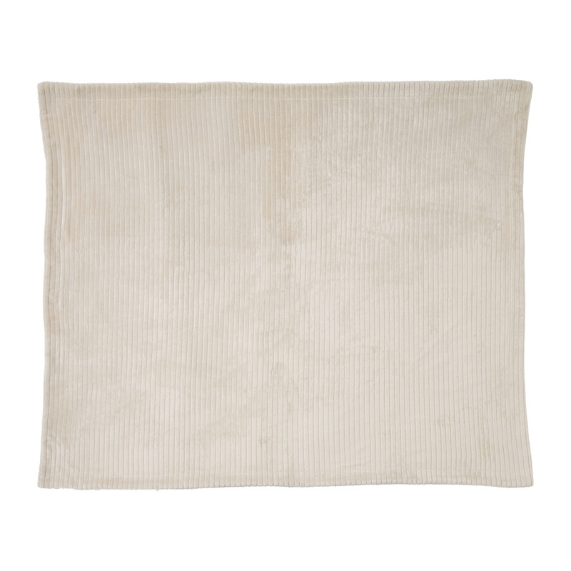 Plaid rib - beige - 130x150 cm