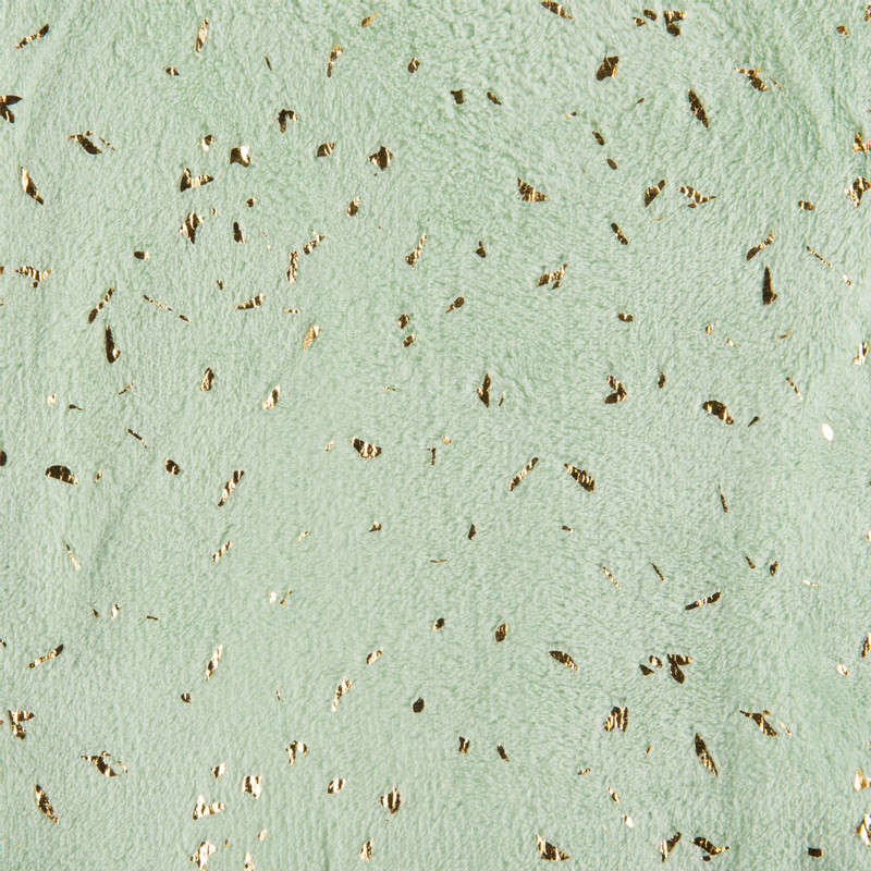 Plaid met gouden streepjes - groen - 130x170 cm