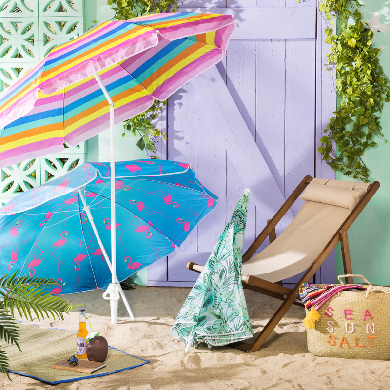 Strandparasol regenboog - ⌀180 cm