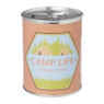Citronella kaars camping life - rond blik - ø7.5x9.5 cm