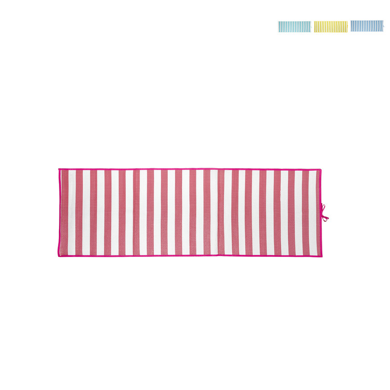 Strandmatje gestreept - diverse kleuren - 60x180 cm