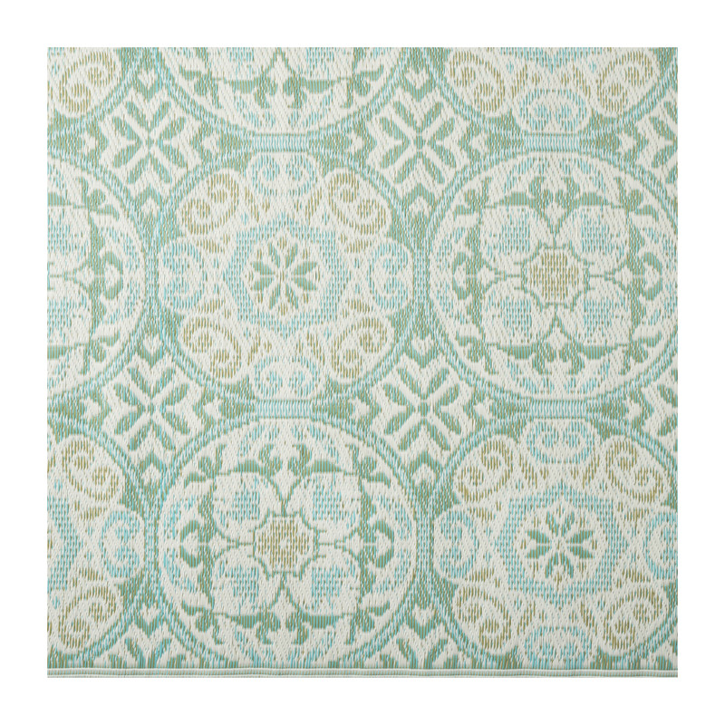 Buitenkleed cirkels - groen - 120x180 cm