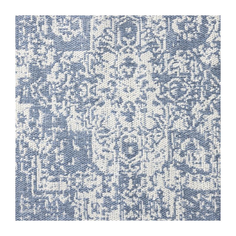 Luxe buitenkleed barok - blauw - 150x200 cm