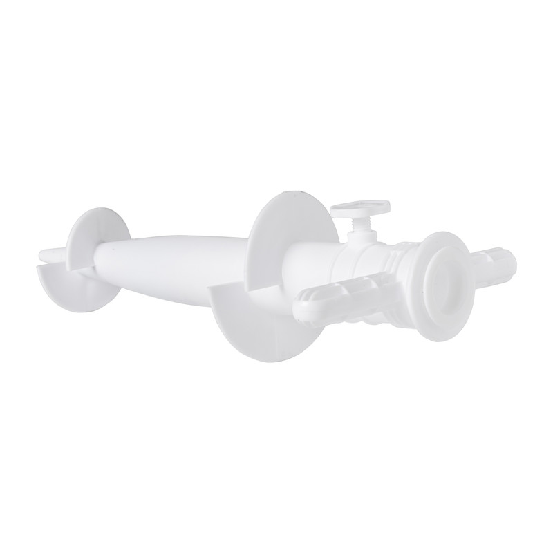 Prik parasolhouder - wit - 30x16.5x9 cm