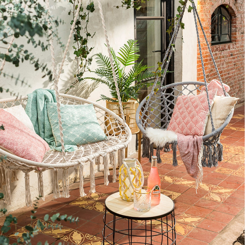 Hangbank Knoet - zwart