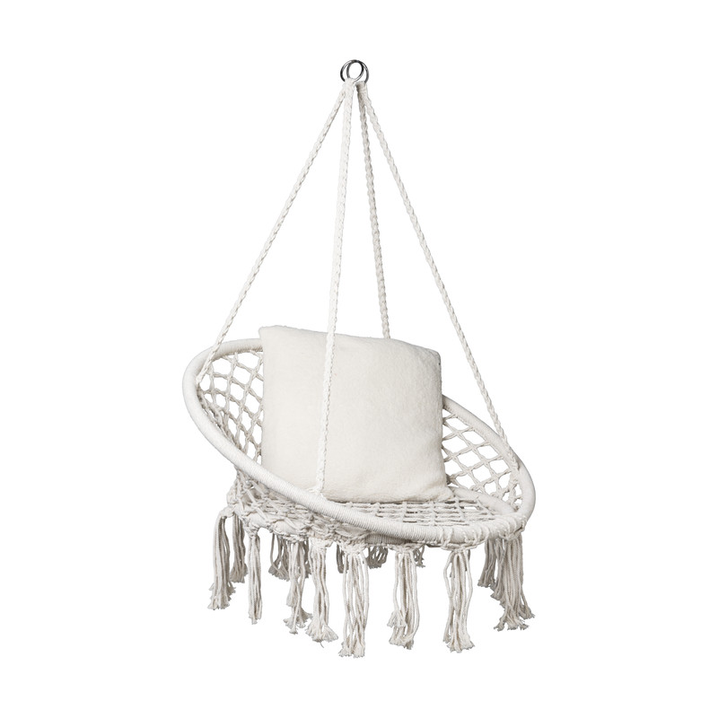 Hangstoel Knoet - beige - ø80x100 cm 