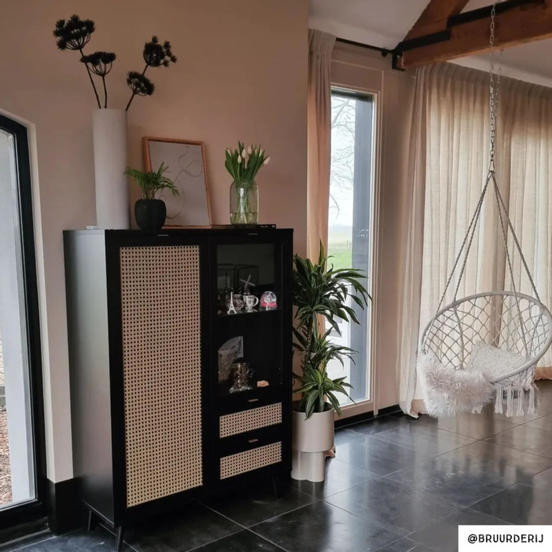 Hangstoel Knoet - beige - ø80x100 cm 