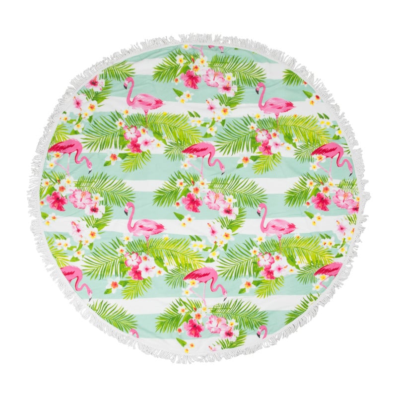 Beachplaid rondo flamingo - 145 cm
