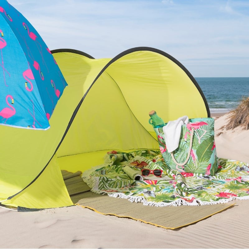 Beachplaid rondo flamingo - 145 cm