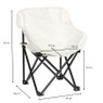 Kids campingstoel compact - wit - 50x50x40 cm