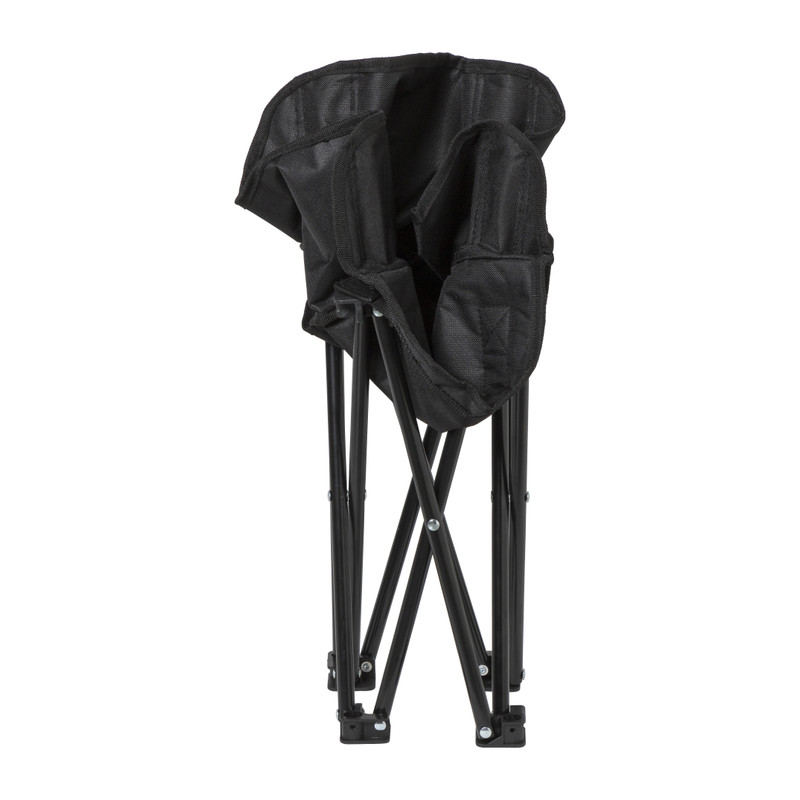 Kids campingstoel compact - zwart - 50x50x40 cm