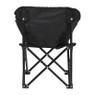 Kids campingstoel compact - zwart - 50x50x40 cm