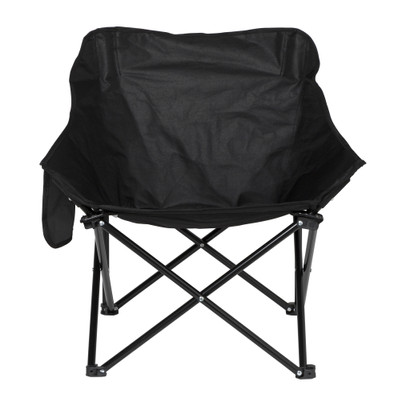 Campingstoel compact - zwart - 65x62x55 cm