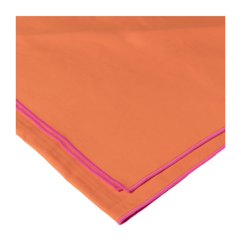 Microvezel handdoek - oranje/roze - 100x180 cm