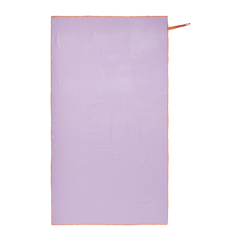 Microvezel handdoek - lila/oranje - 100x180 cm