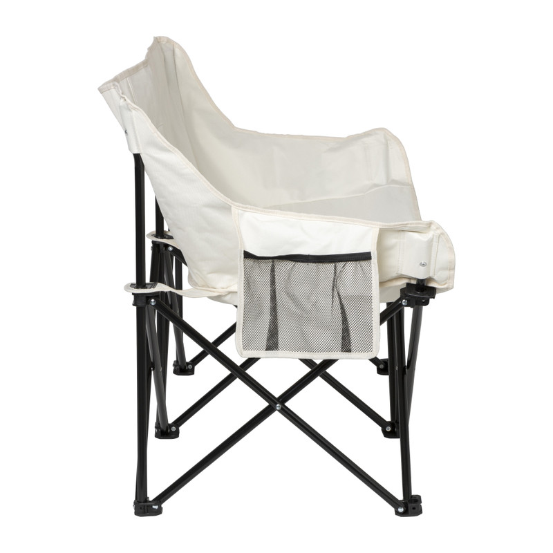 Campingbank compact - 2 zits - wit 