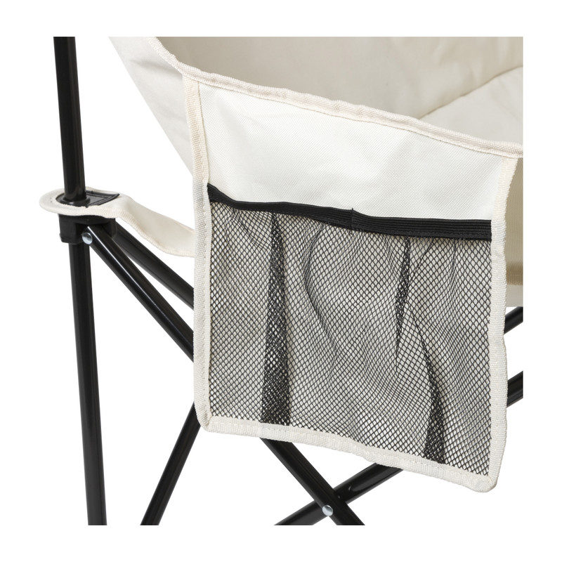 Campingbank compact - 2 zits - wit 