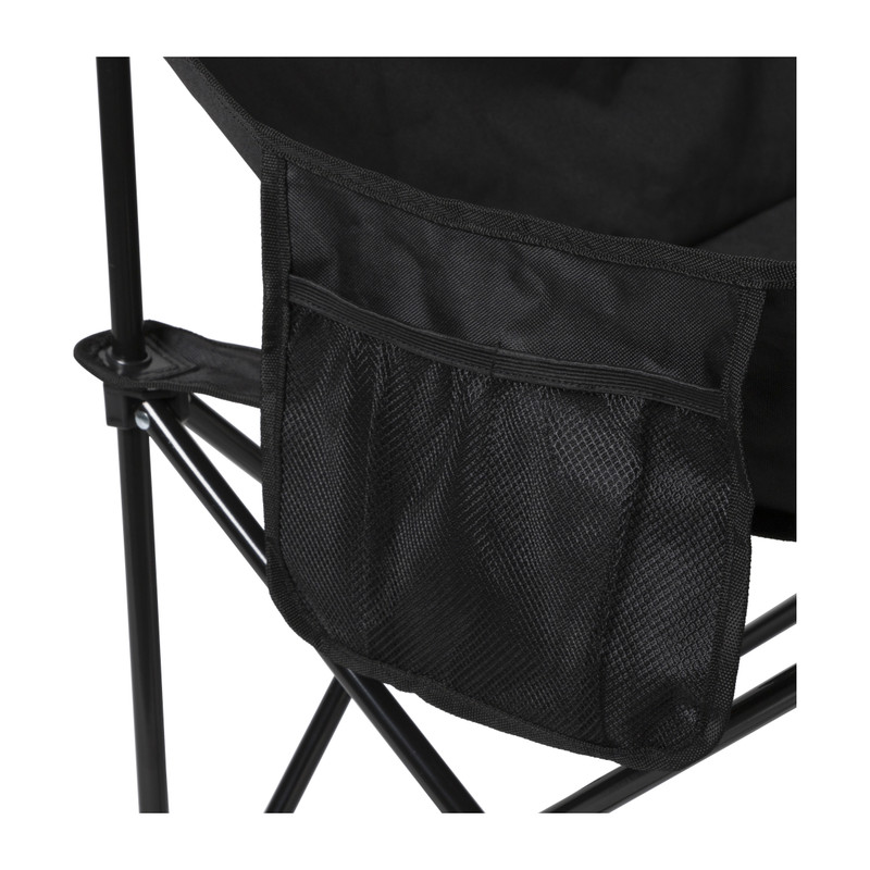 Campingbank compact - 2 zits - zwart 