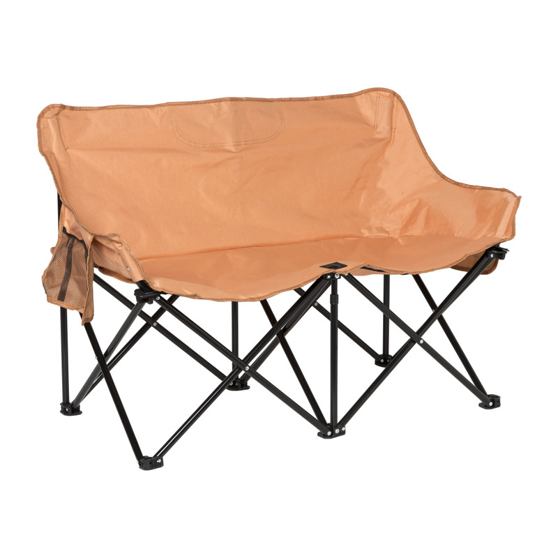 Campingbank compact - 2 zits - terra 