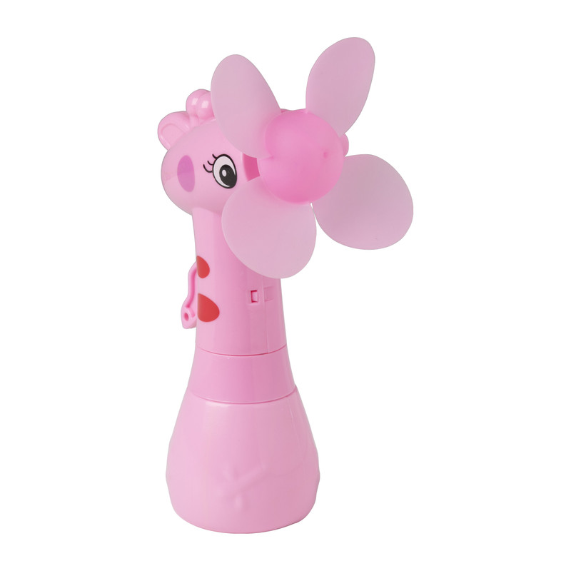 Mini ventilator dieren - diverse kleuren - 15.5x7x10 cm 