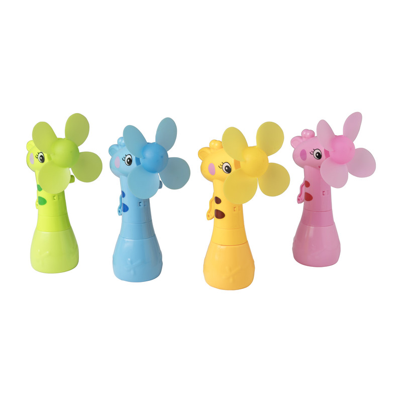 Mini ventilator dieren - diverse kleuren - 15.5x7x10 cm 