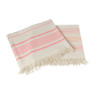 Hamamdoek Jenny - beige/roze - 90x150 cm