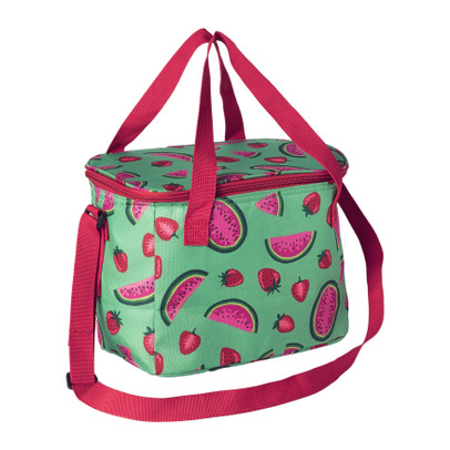 Koeltas watermeloen - groen/roze - 26x21x16 cm