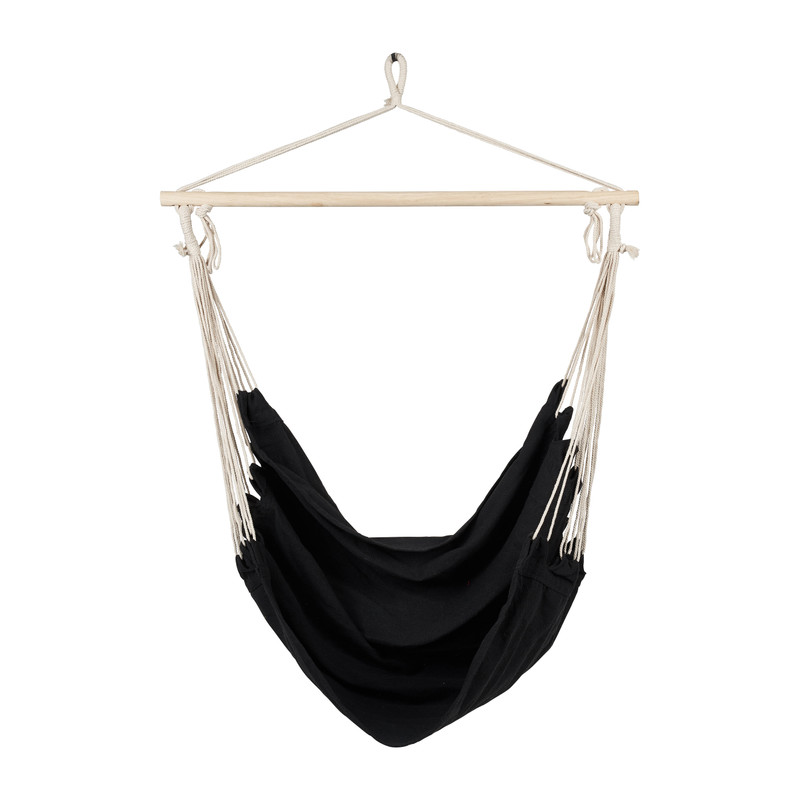 Hangstoel aan stok - zwart - 90x100x100 cm