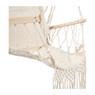 Hangstoel met franjes - beige - 90x95x50 cm