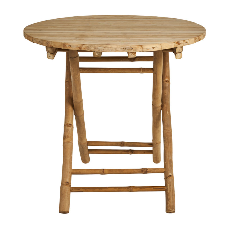 Tafel bamboe - ø80x80 cm