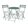 Bistroset tafel + 2 stoelen - groen - ⌀59x70 | 41x44x81 cm