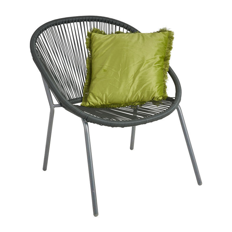 Stapelstoel metaaldraad - grijs - 71x71x83 cm