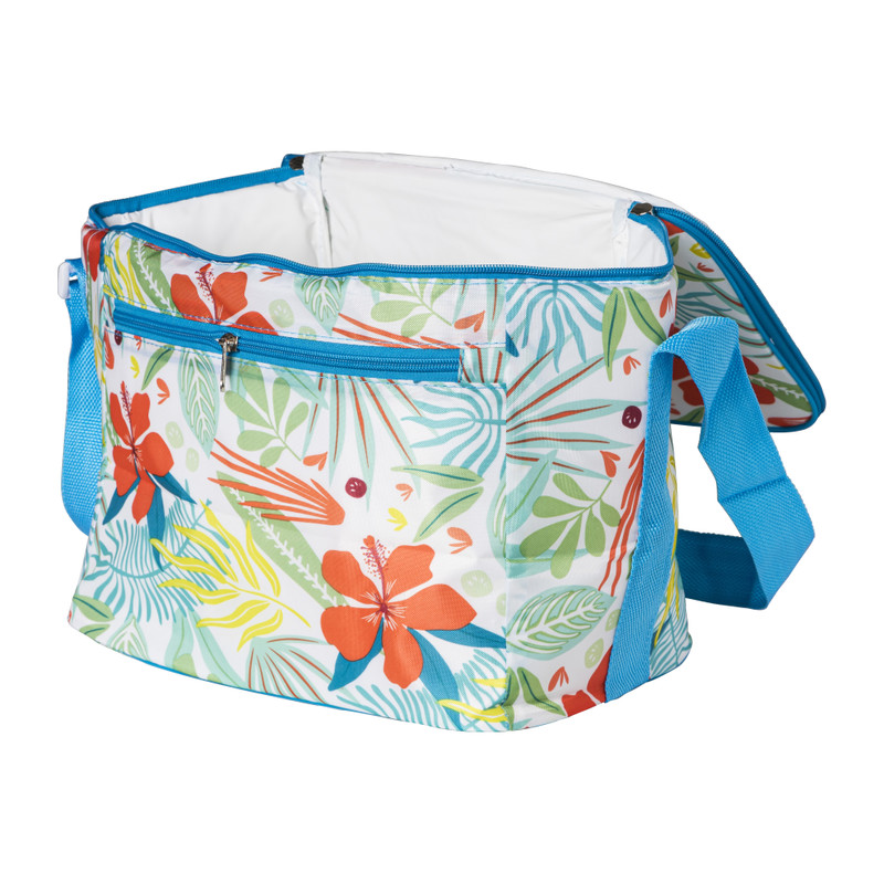Koeltas gebloemd - diverse varianten - 30x20x25 cm