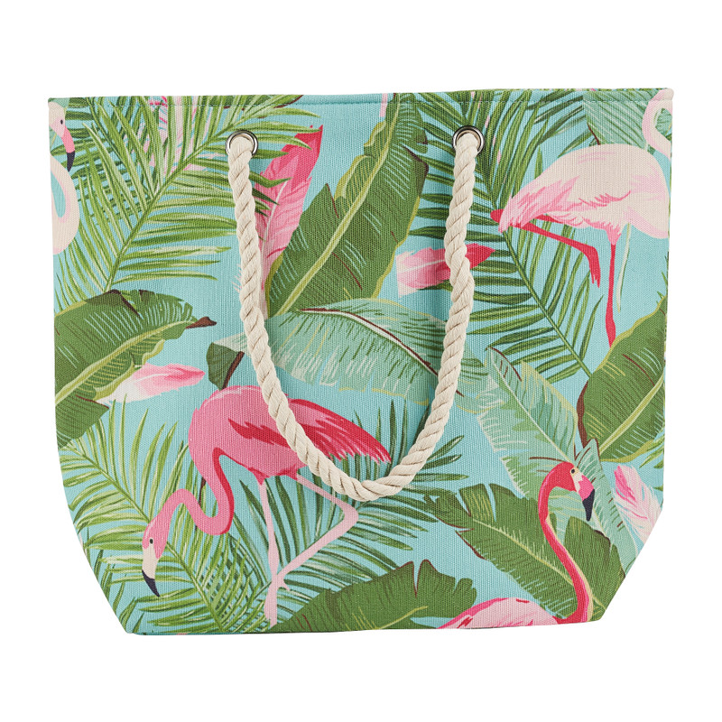 Strandtas flamingo - 49x15x38 cm 