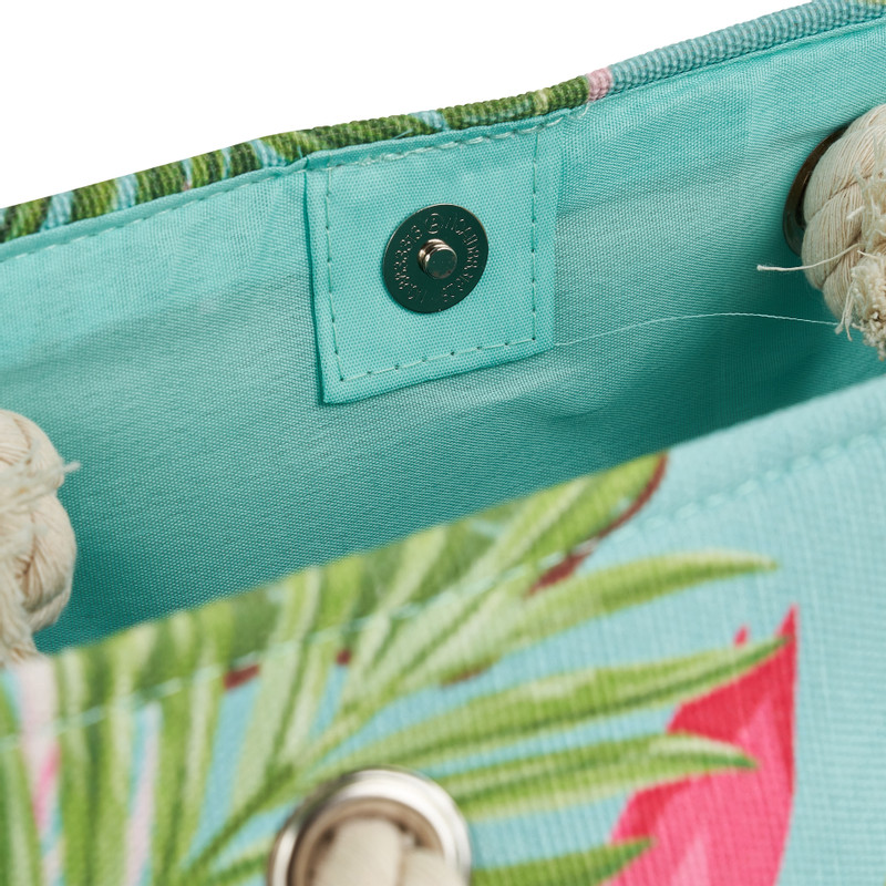 Strandtas flamingo - 49x15x38 cm 