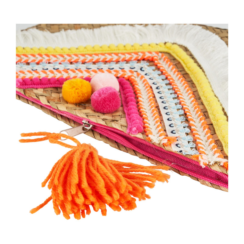 Toilettas Ibiza pompoms - 27x19 cm