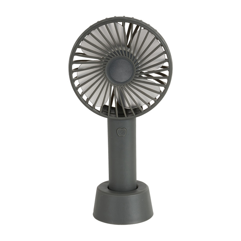 Mini ventilator tafelmodel usb - 21x11x7 cm - grijs