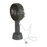 Mini ventilator tafelmodel usb - 21x11x7 cm - grijs