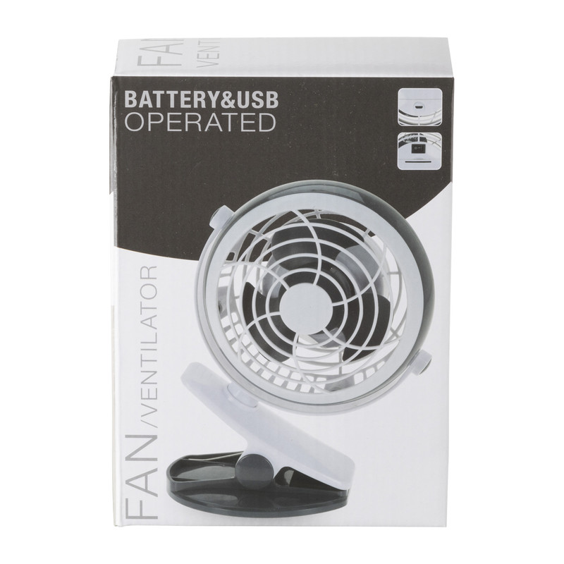 Mini ventilator - wit/grijs