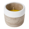 Citronella kaars in beton pot - diverse kleuren - ø8x8 cm