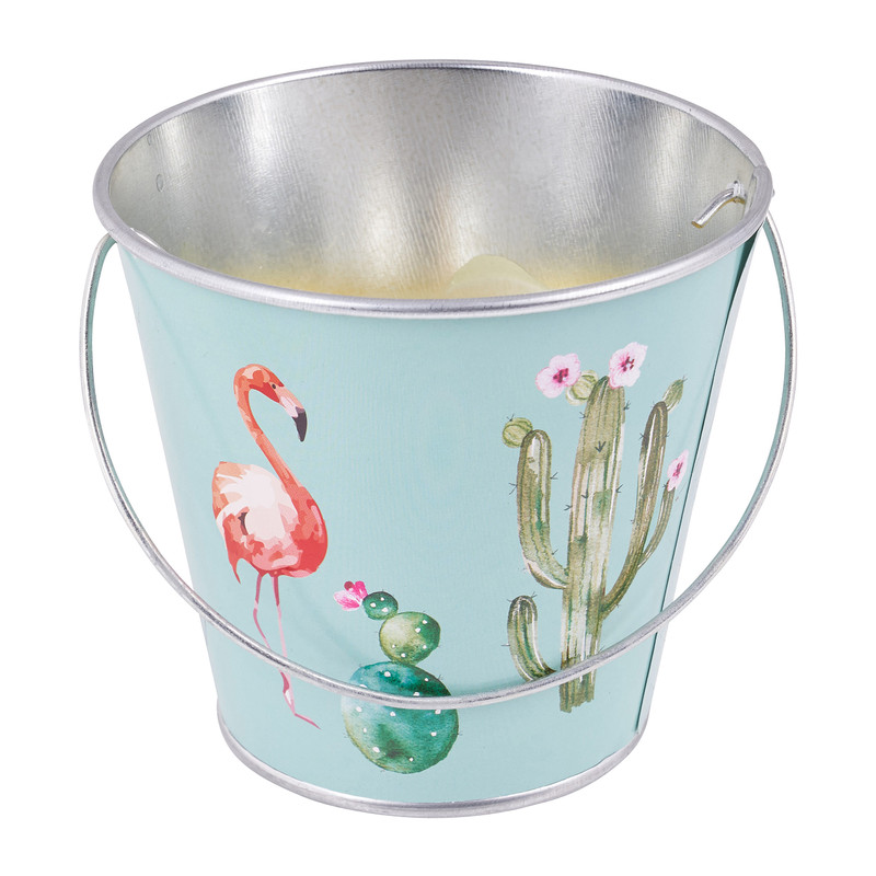 Citronella kaars in emmer - ø11x10 cm 